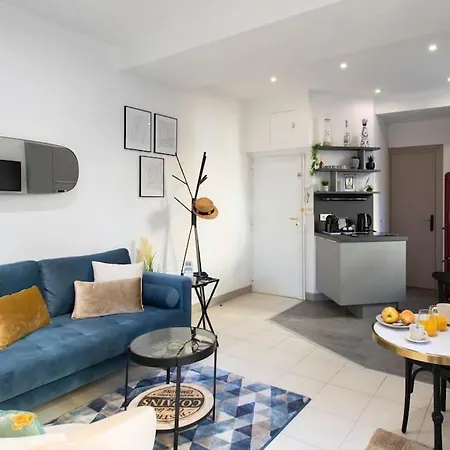 #20 2p Port/parking/ac/central Elegant 5min Promenade * Nizza