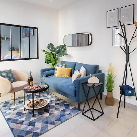 #20 2p Port/parking/ac/central Elegant 5min Promenade Apartamento