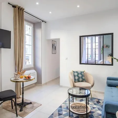 Daire #20 2p Port/parking/ac/central Elegant 5min Promenade Nice