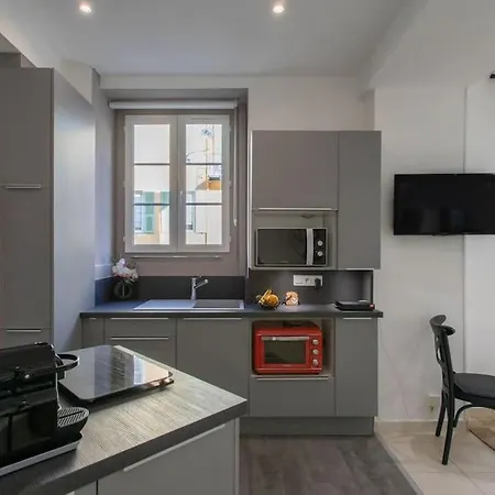 #20 2p Port/parking/ac/central Elegant 5min Promenade Nice