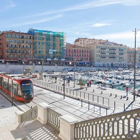 #20 2p Port/parking/ac/central Elegant 5min Promenade Apartment Nice